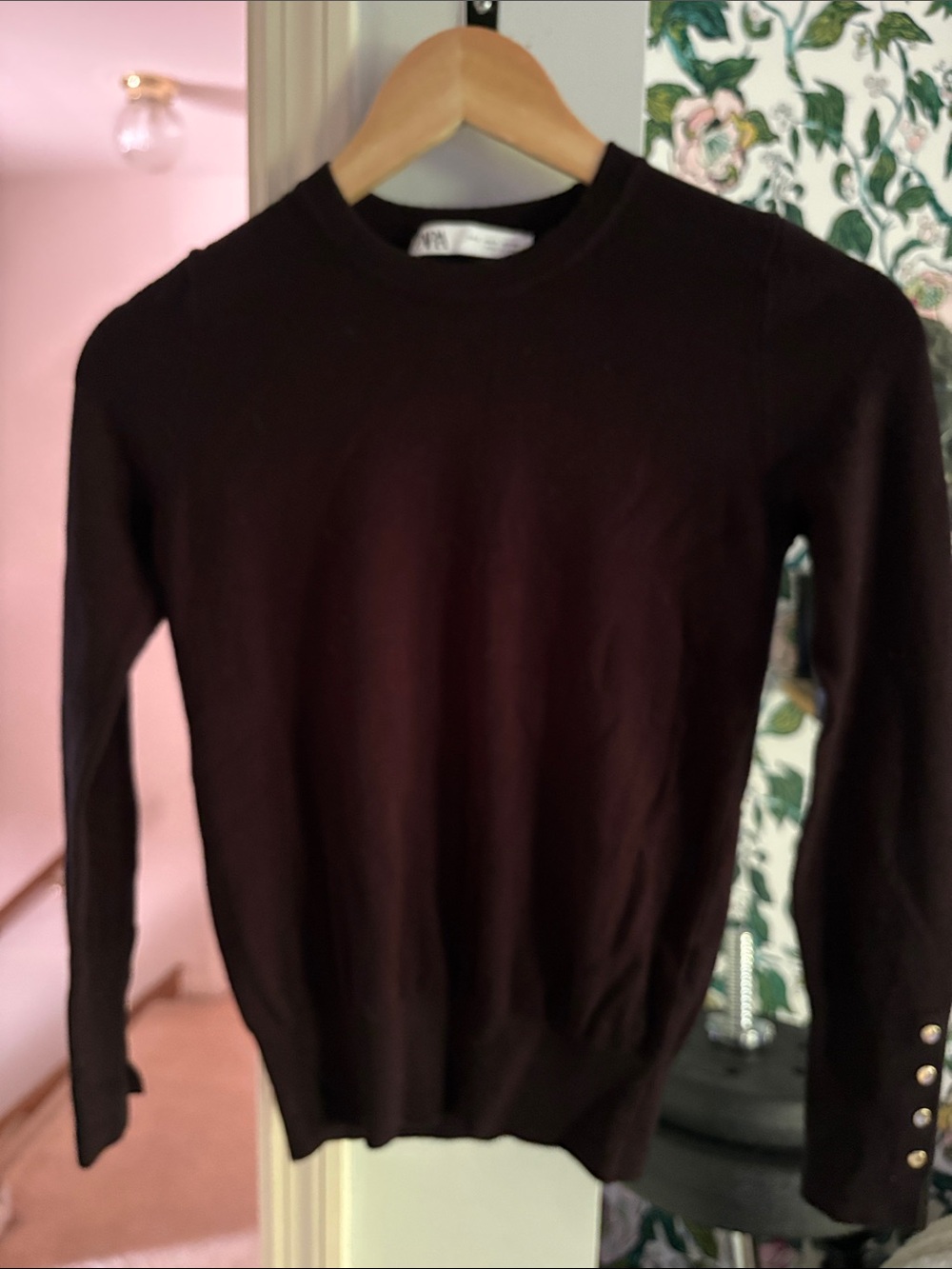 Zara Black Crewneck Sweater
